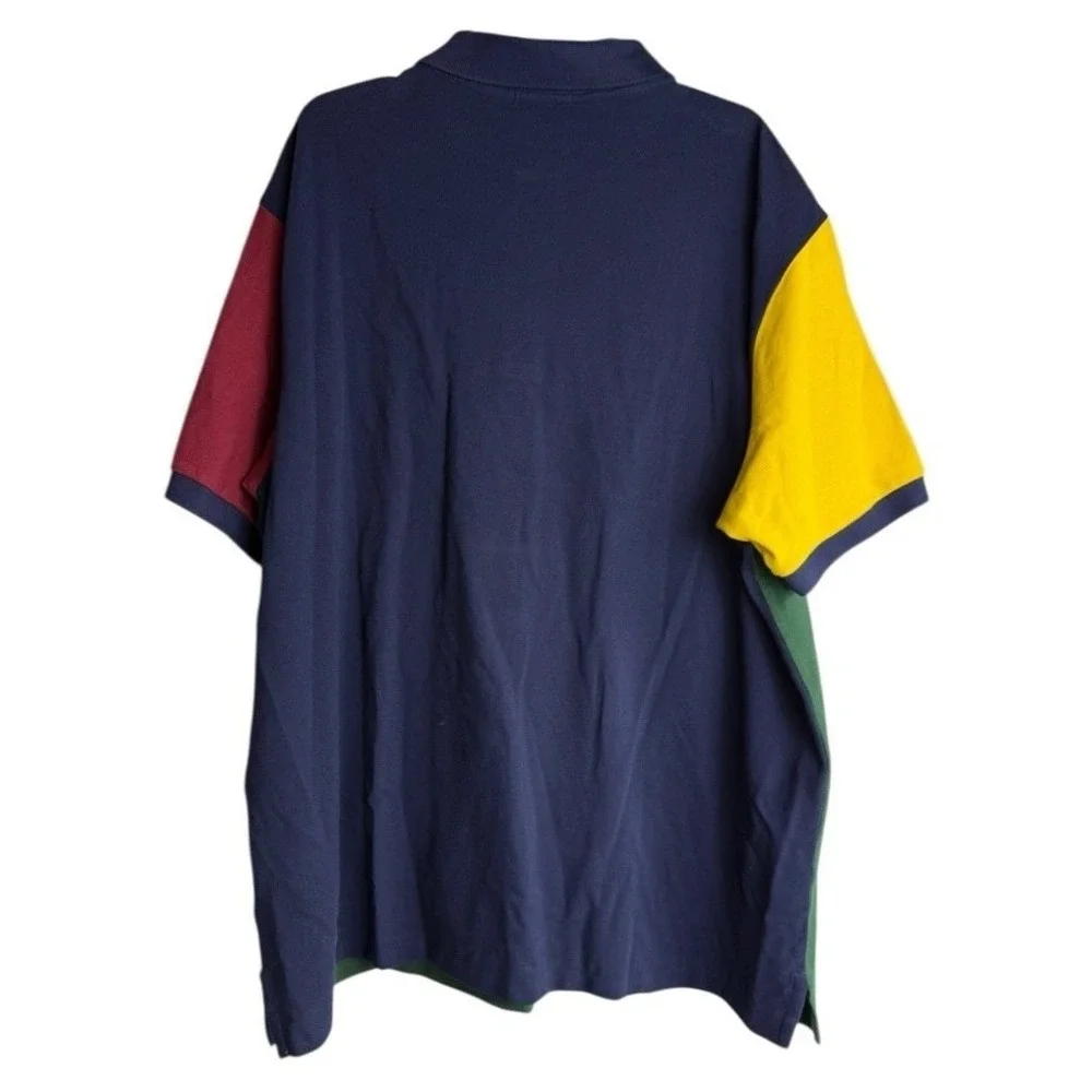 Polo‎ Ralph Lauren Mens 2XLB Color Block Big Pony Short Sleeve Polo Shirt NWT